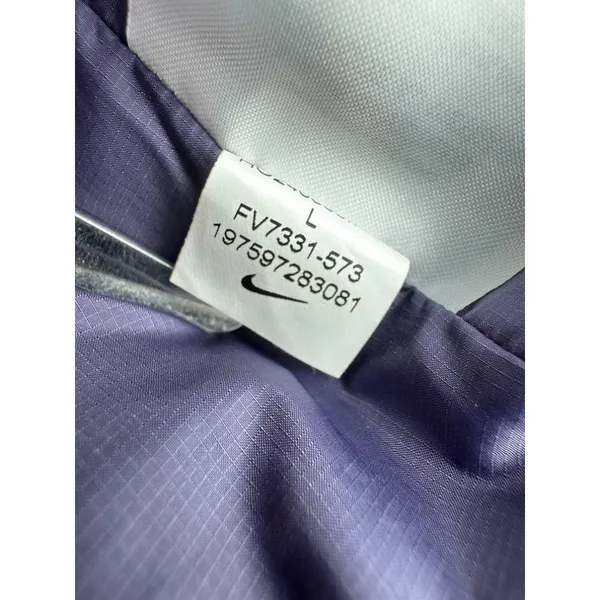 Nike ACG Therma-FIT ADV Lunar Lake Puffer Vest Purple Print Womens L Gorpcore - Image 6