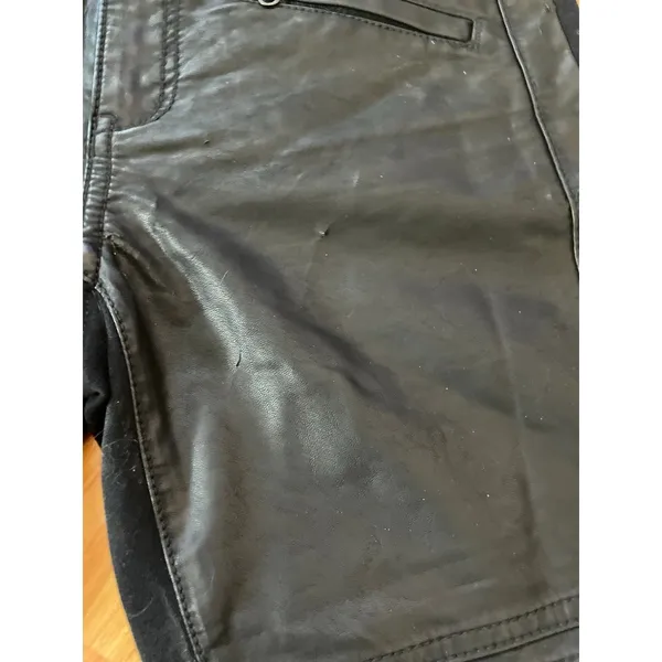 Pilcro and the letterpress‎ faux leather Moto Jacket style Black Pants - Image 9