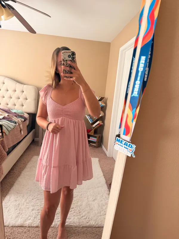 pink baby doll dress - Image 2