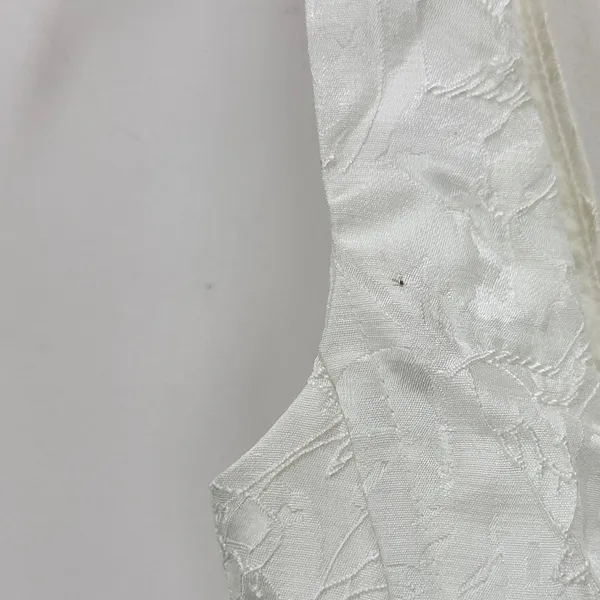 Lulus Radiant Flair Ivory Floral Jacquard Bustier Skort Romper Bridal XS NWT - Image 14