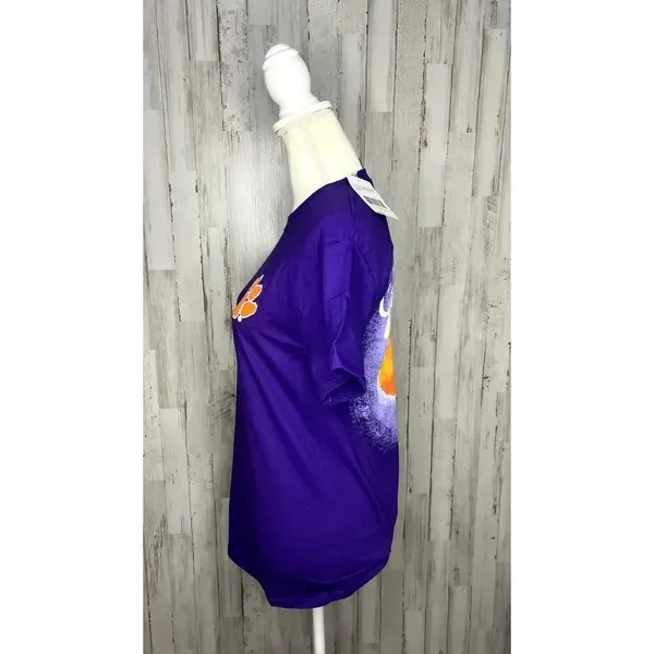 NWT Clemson Tigers Unisex Small Purple Paw Logo "Go Tigers" Short Sleeve T-Shirt - Image 5