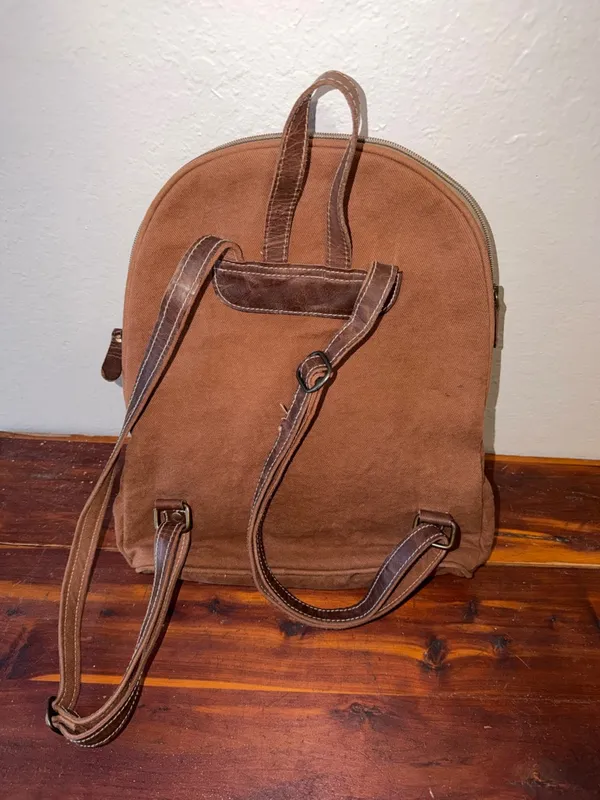 Myra Bag Cow hide Southwest Avery Backpack Bag cabincore rustic country - Image 5