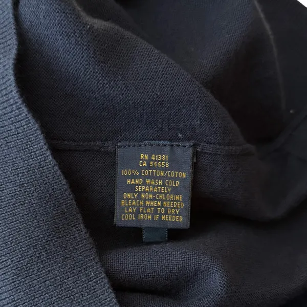 Polo Golf Ralph‎ Lauren Sweater V-Neck 100% Cotton Women Small Minimalist Preppy - Image 4