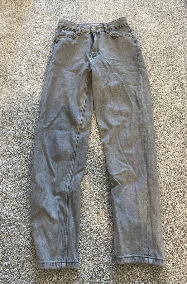 ZARA High Rise TRF Straight Leg Jeans - Image 2