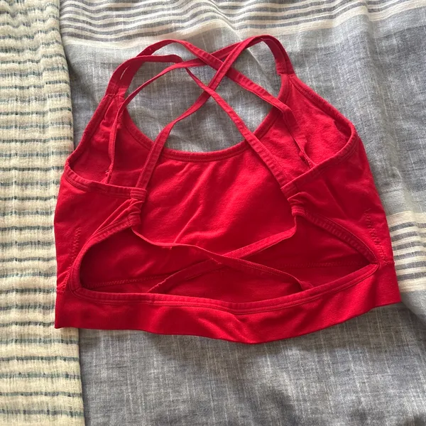 Red Cross back sports bra - Image 2