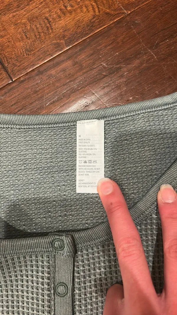 Aerie Green Long Sleeve Top - Image 2
