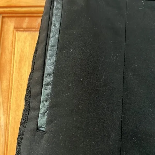 H&M Black Pants with Lace Accent Woman's Size 6 - Image 2