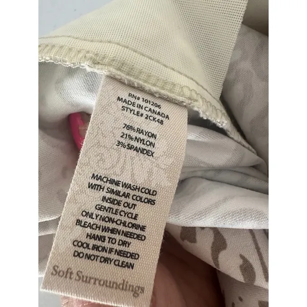Soft Surroundings XL Womens Pull On Stretch Sarianne Pants‎ Animal Leopard Print - Image 6