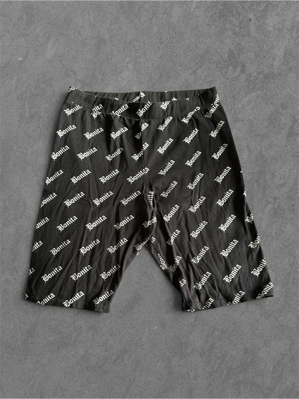VIVA LA BONITA | Allover Print Bike Shorts Size XL - Image 2