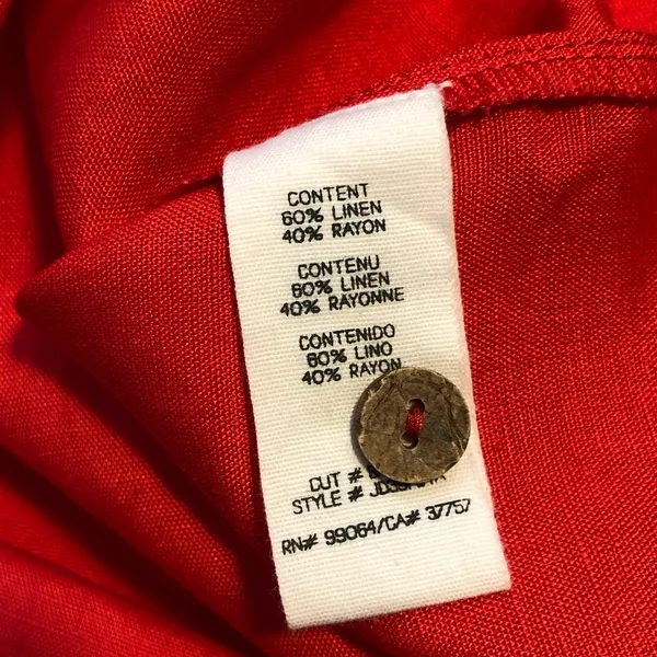 NEW Billabong Love Like Summer Linen Blend Red Dress M - Image 10