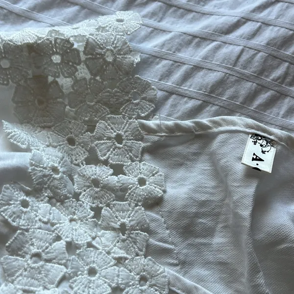 Blouse from Korea White Size XS - Image 3