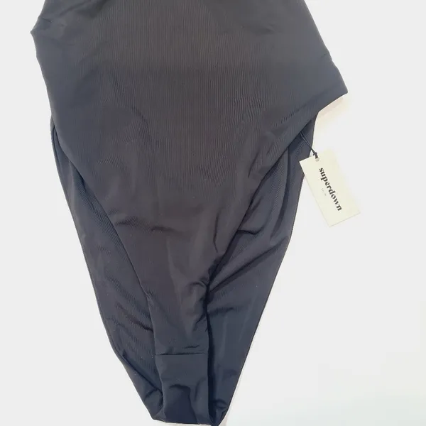 Superdown Rose One Piece in Black - Image 4