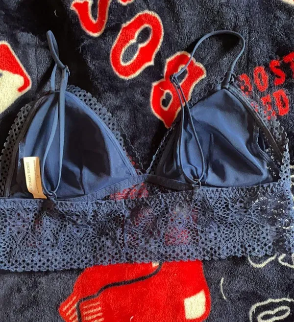 PINK Victoria’s Secret Blue Bralette - Image 2