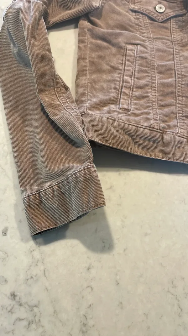 American Eagle Tan Corduroy Jacket XS - Image 2