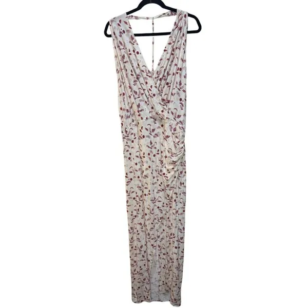 Free People Daria Graphic Maxi Dress in Ivory Combo Size L - Image 5