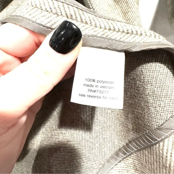NWOT Elizabeth & James Women's Herringbone Long Belted Coat - Image 5