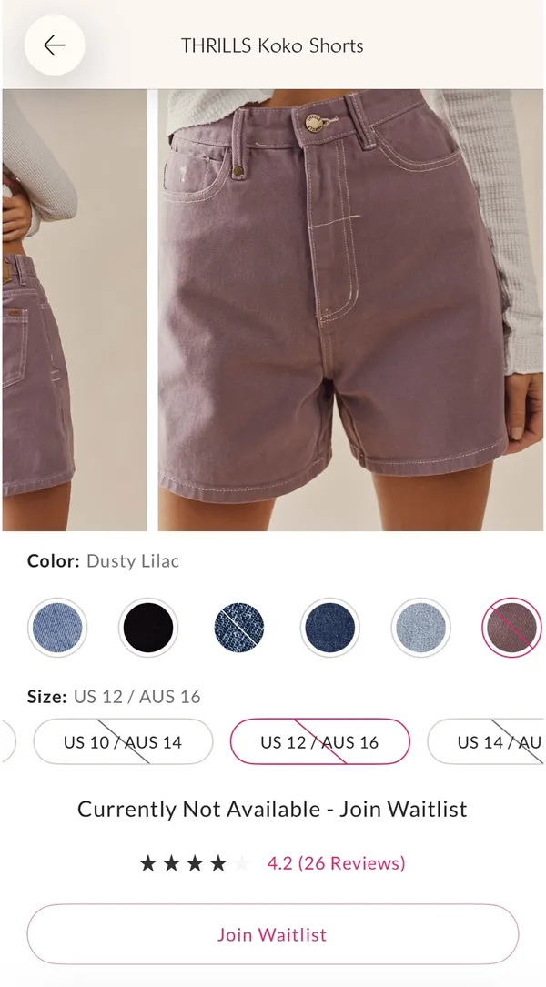 Free People Shorts Denim - Image 3