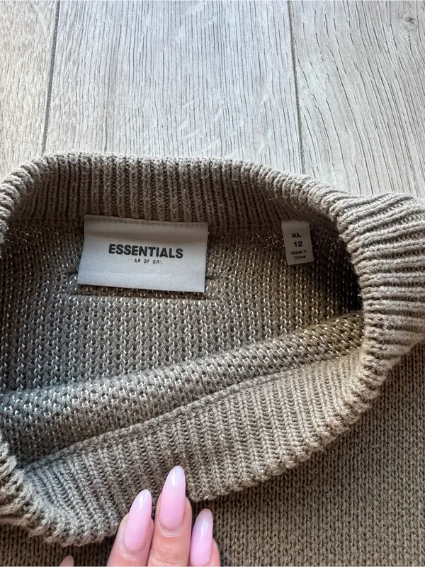 Fear of God Essentials Knit Pullover Sweater Harvest - Image 2