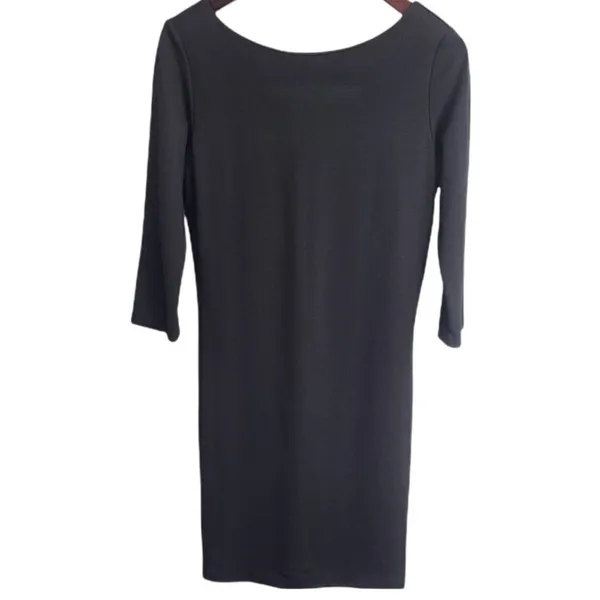 Amanda Uprichard Black 3/4 Sleeve Cocktail‎ Party Dress Size Large - Image 2