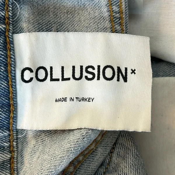 ASOS Collusion x005‎ Straight Leg Light Mineral Blue Wash Mom Jeans - Image 7