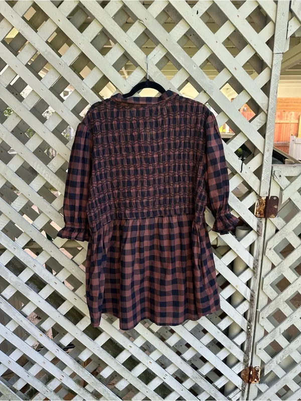 Free people plaid mini dress - Image 5