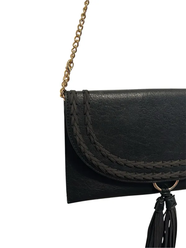 NWOT Lulus A Stitch In Time Vegan Envelope Bag With Chain - Image 3