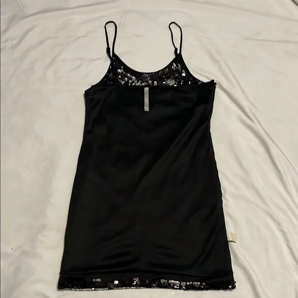 Sparkling Black and Silver Sequin Dress Size L - Image 6