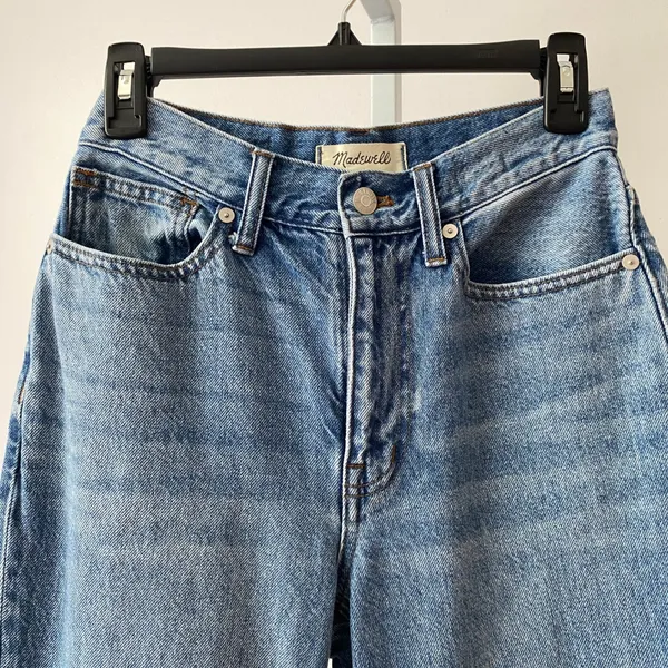 Madewell 25 Blue Baggy Flare Jeans High Rise Wide Leg Denim‎ - Image 2