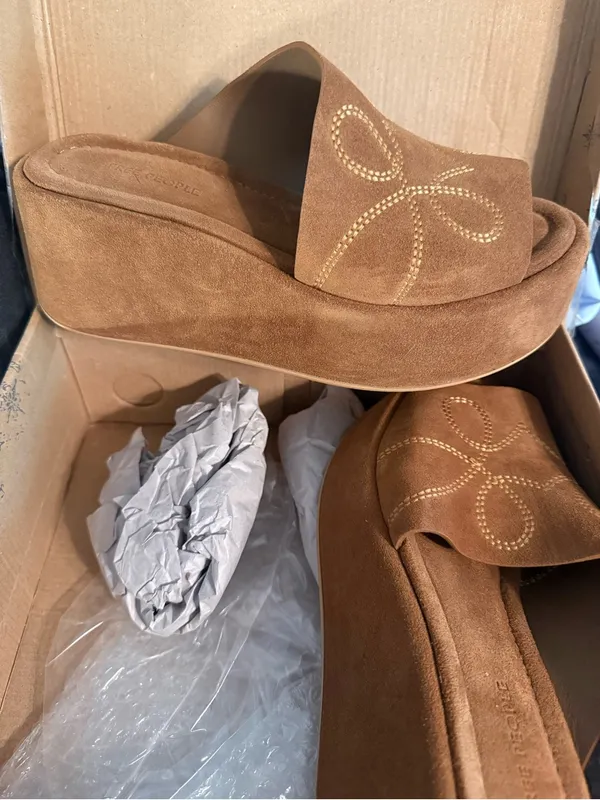 Free People Haven Flatform Suede Platform Sandals - Image 2