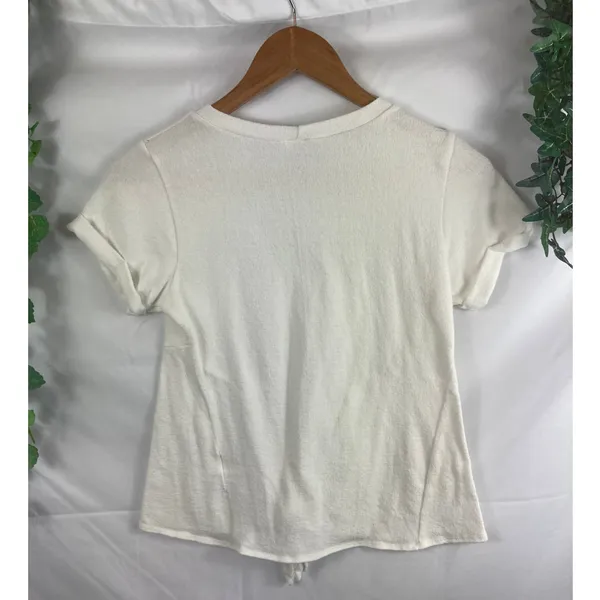 Alya Tie bottom white tshirt XS - Image 5