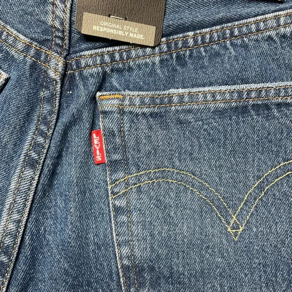 Levi’s Premium Denim Blue Distressed Women's Shorts - Image 7