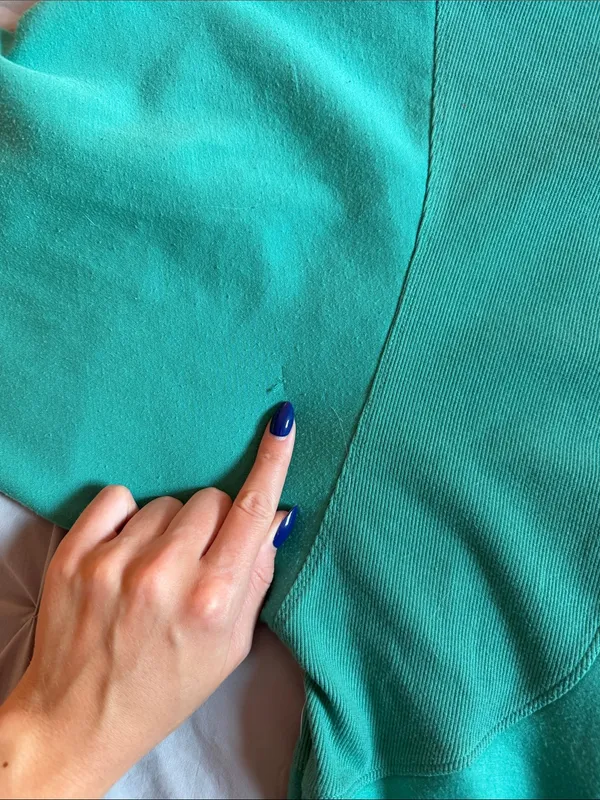 Vintage Havana Green/Teal Two-Piece Sweatshirt & Shorts Set Sweatset - Image 7