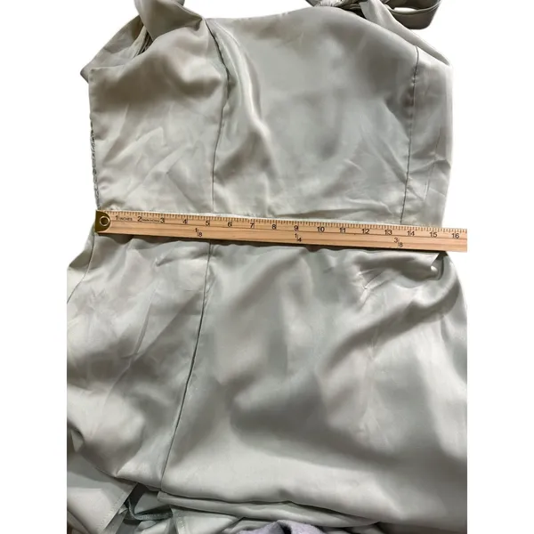 Satin Tea Green‎ Maxi Dress - Image 7