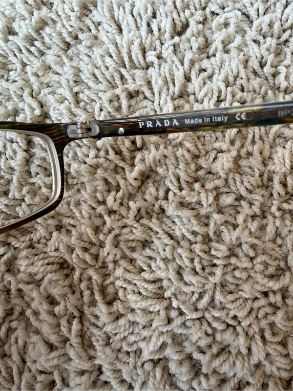 Prada VPR10G 6AK-101 Eyeglass Frames 52-16 Italy Leather Case A3 - Image 2