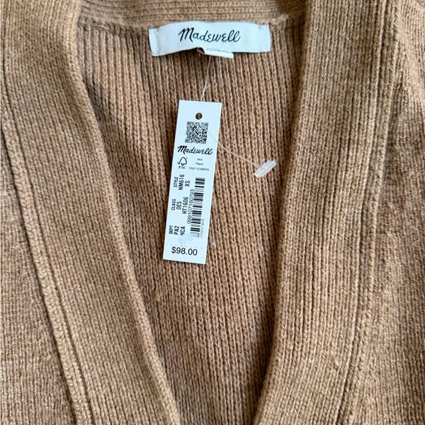 Madewell Brown Button-Up Sweater - Image 2