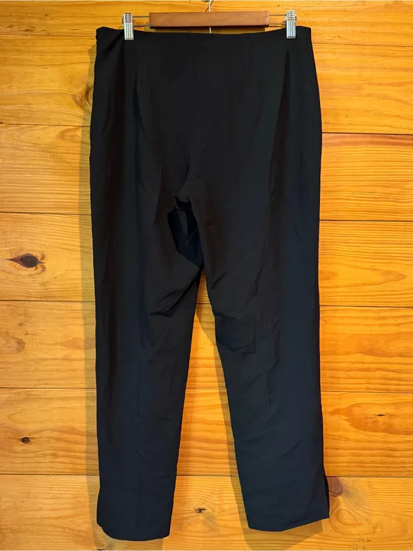 Halogen High Waist Side Slit Straight Leg Dress Pants Trousers Black 10 NWT Work - Image 2