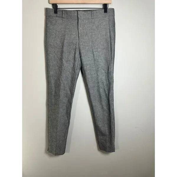 Banana Republic Sloan Slim Ankle Gray Stretch Dress‎ Pants 4 Business Casual - Image 3