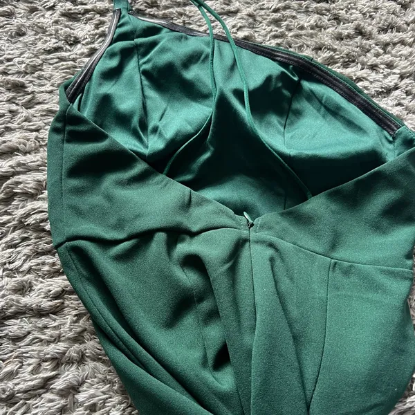 Hello Molly taking it back forest green one shoulder midi‎ dress - Image 5