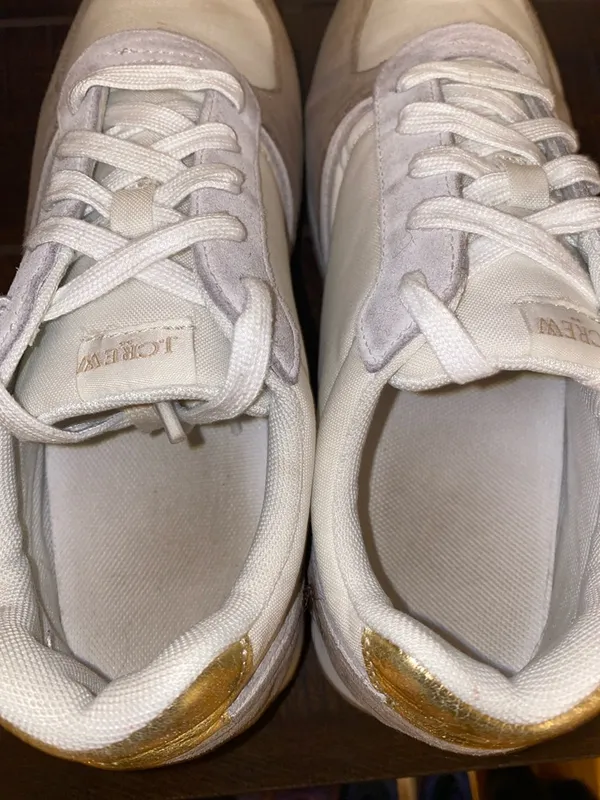 J. Crew Women's Suede Trainer Walking Sneakers Size 8 - Image 10