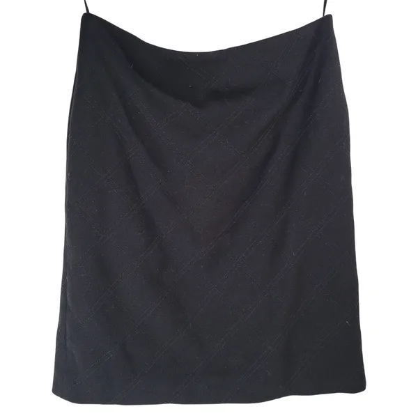 Anne Klein Black Quilted Stitch Pencil Skirt Womens‎ Size 2 Knee Length Career - Image 5