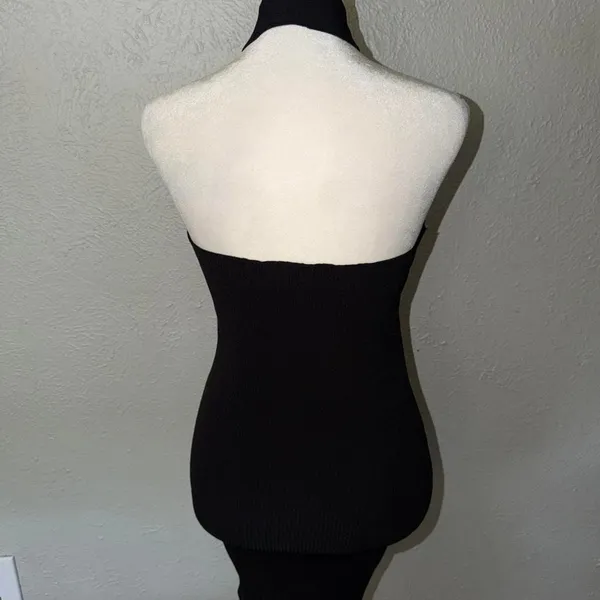 NBD Yvette Halter Dress Size Medium Black NWOT - Image 4