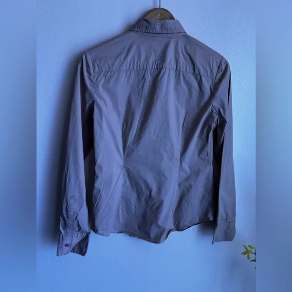 Moda International Women Tan Long Sleeve Blouse M With Bottom 4. % Elastic - Image 16