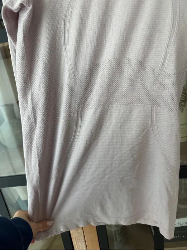 Lululemon Swiftly Tech Long Sleeve Crew tee thumb holes Smoky Blush porcelain - Image 9