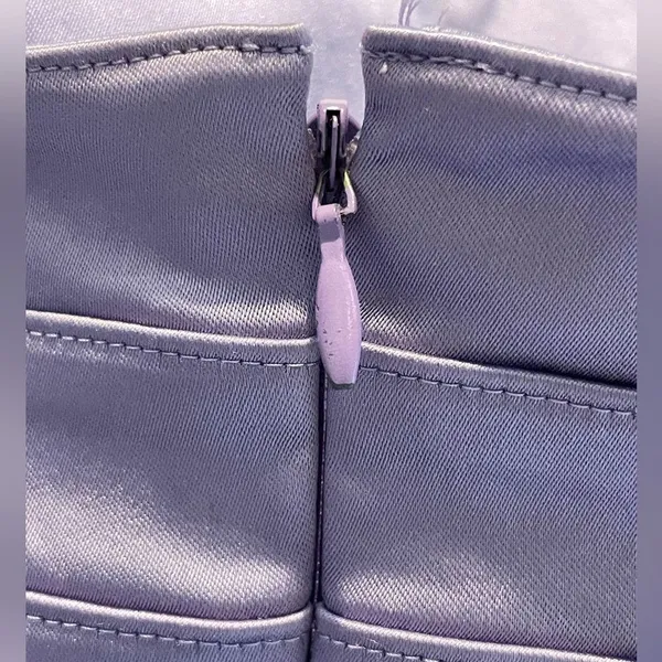 Papell Boutique Evening V-Neck Halter Prom Pencil Dress Lavender Size‎ 10 - Image 6