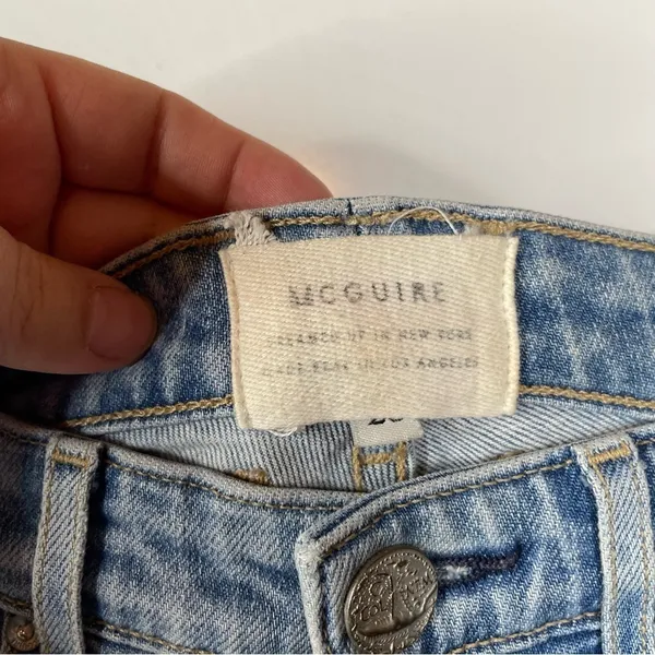 McGuire Raw Edge Hem Jeans Size 25‎ - Image 3