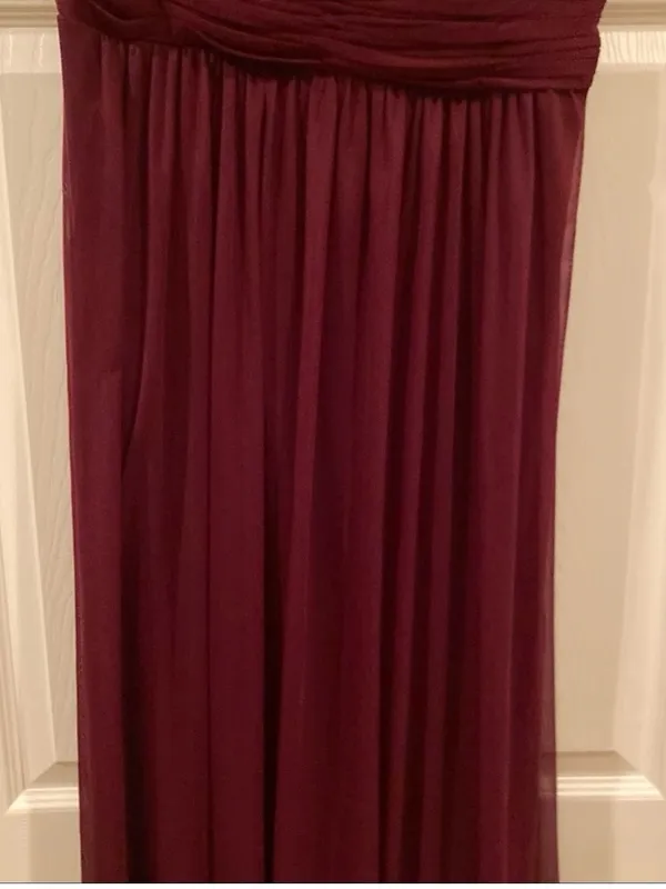 NWT MARINA Sz 6 Wine Chiffon formal/bridesmaid Dress - Image 7