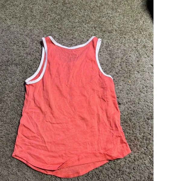 Billabong Womens Shell Yeah Graphic Tank Top‎ Coral Pink Orange Ringer Small - Image 4