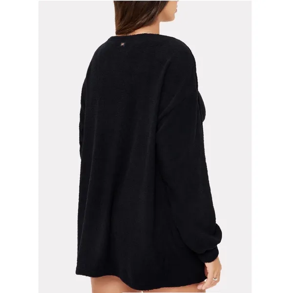 Yitty pet me Fuzzy Open Front Cardigan Pockets‎ Medium NEW - Image 2
