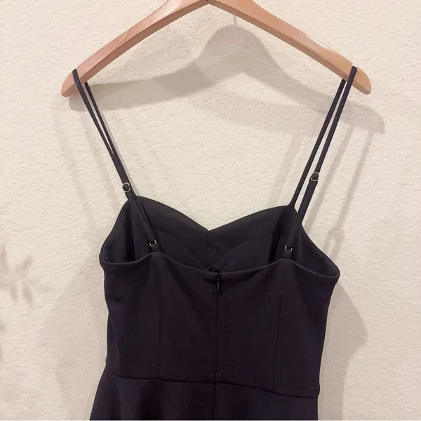 Elliatt Kienna Asymmetrical Cocktail Midi Dress in Black Size S NWT - Image 7