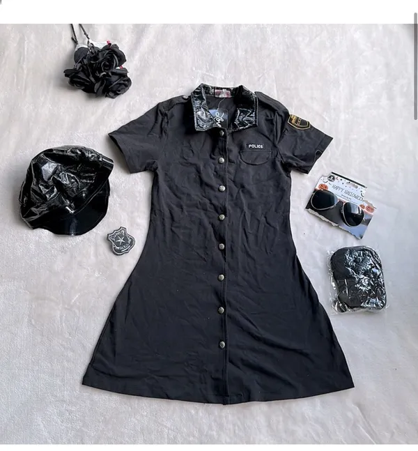 Elegant Moments New lovers lane officer arrest me costume Sz S/M - Image 3